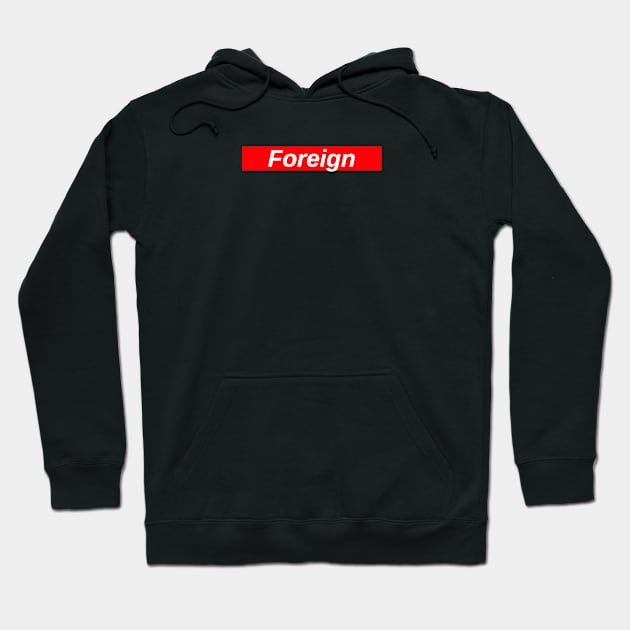 Foreign // Red Box Logo Hoodie by FlexxxApparel